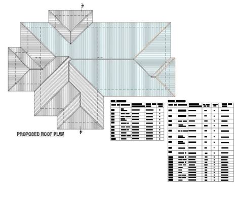 Roof Plan Residential House Plan Autocad File Cadbull