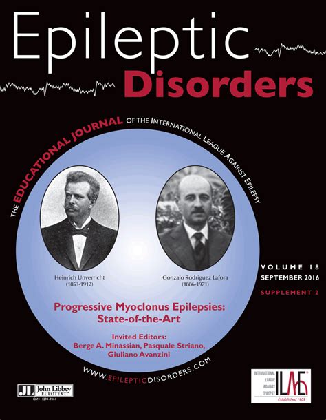John Libbey Eurotext Epileptic Disorders Volume 18 Supplement 2