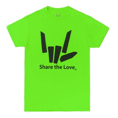 Stephen Sharer Signature Share The Love Youth Tee In Lime