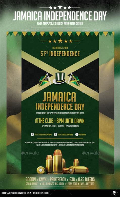 Jamaica Independence Day Poster Jamaica Independence Day Independence Day Poster Jamaica