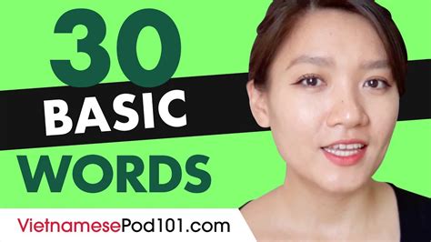 Beginner Vietnamese Words Useful Vocabulary Youtube