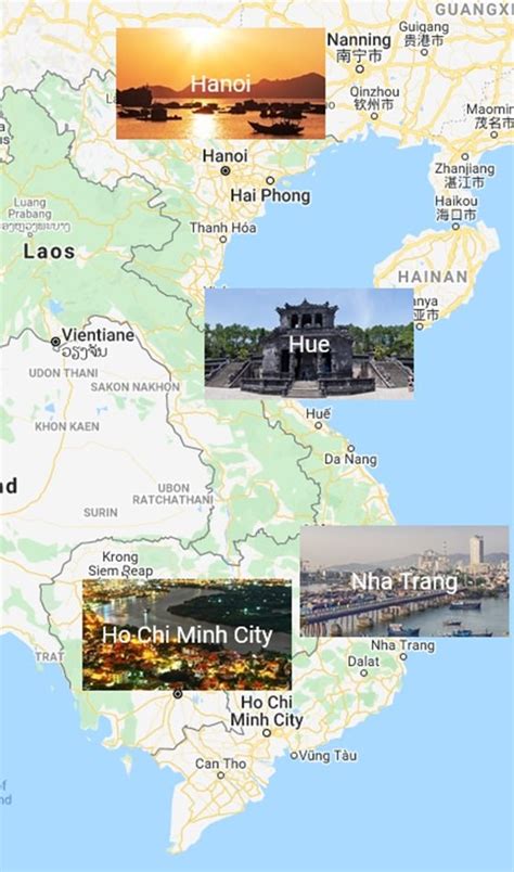 Cities Map Of Vietnam
