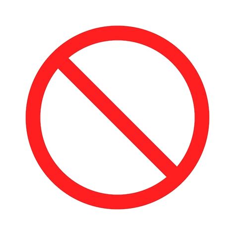 Premium Vector Prohibition Symbol Warning Is Prohibited From Entering