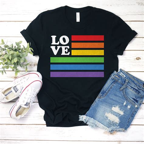Love Rainbow Pride Flag Shirt Cute Pride Shirt Pride Shirts Pride
