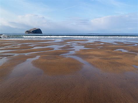 Seacliff Sands And The Bass Rock Photo Uk Beach Guide