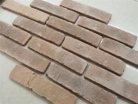 Clay Facing Exterior Thin Brick Veneer Rustic Type Thin Brick Tiles For