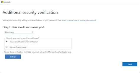After launching the app, choose to verify using your microsoft account. Set up an authenticator app as your two-factor ...