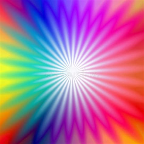 Rainbow Radial Glow Stock Illustration Illustration Of Gradient 2020612