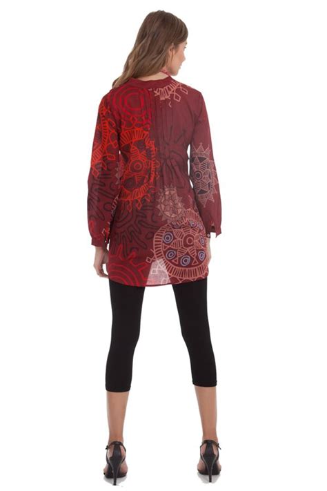 Check spelling or type a new query. tunique-bordeaux-a-manches-longues-ethnique-et-chic-catherine