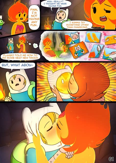 Post Adventure Time Cubbychambers Finn The Human Flame Princess