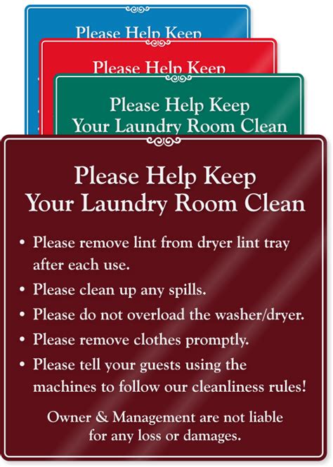 Help Keep Your Laundry Room Clean Showcase Wall Sign Sku Se 5989