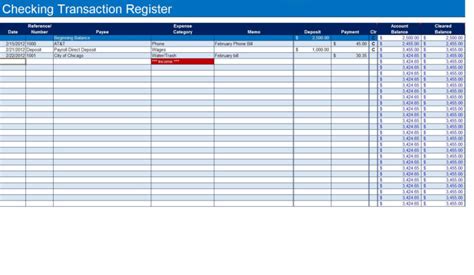 Free Checking Account Spreadsheet With How To Create A Checkbook