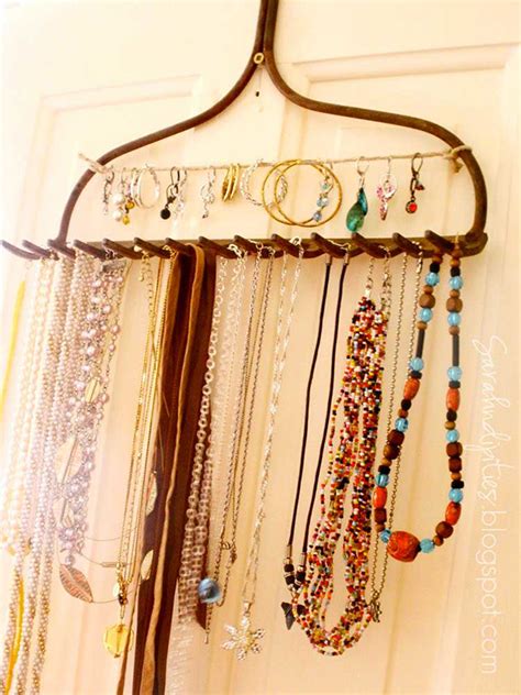 Place a corner bracket in all four corners of the rectangular frame and secure to the frame with a drill using the hardware included with the kits. 11 Fantastic Ideas for DIY Jewelry Organizers