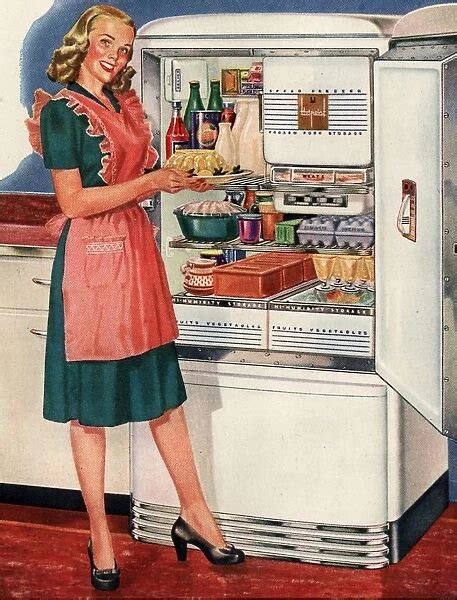hotpoint 1940s usa kitchens fridges housewife housewives