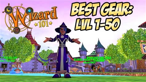 Wizard101 Gear Guide Best Gear Lvl 1 50 Youtube