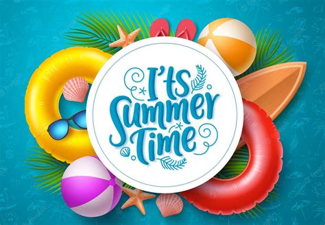 Premium Vector Summer Time Vector Banner Template Its Summer Time