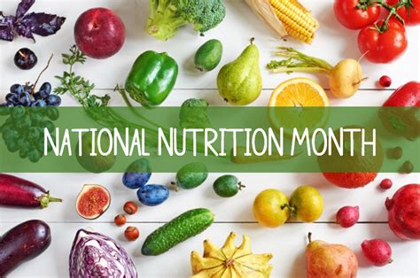 National Nutrition Month - Epilepsy Awareness - General Federation of ...