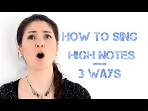 I know i can reach some high notes but i have this feeling that they're not coming out fully and i am a female so have always just known my higher range as my head voice. Freya's Singing Tips - How to sing high notes in 3 ...