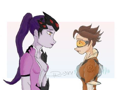 Widowmaker X Tracer By Painted Lady 981 On Deviantart
