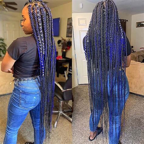 50 Fabulous Box Braids Protective Styles On Natural Hair With Full