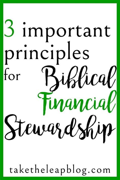 3 Important Principles Of Biblical Financial Stewardship In 2020