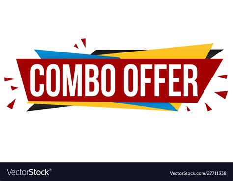 Combo Offer Banner Design Royalty Free Vector Image