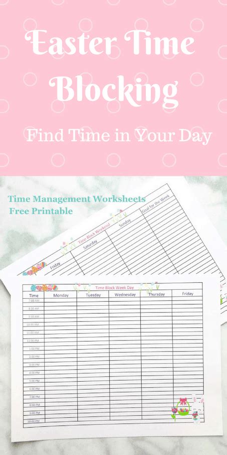 Easter Weekly Organization Worksheets Keep Organized And Increase Your