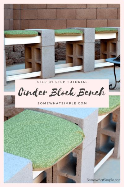 How To Make A Cinder Block Bench (Build In 10 Min) | Somewhat Simple