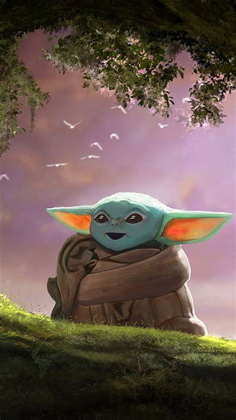 Baby Yoda Fanart 4k Iphone 8 Wallpapers Free Download