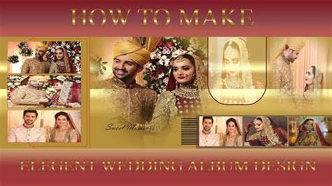 How To Make Elegant Wedding Album Design In Adobe Photoshop Photoshop Tutorial Youtube