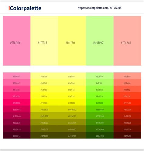 Pink Colors Curated Collection Of Color Palettes