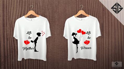 Use them as they are, or add some unique elements with our design maker! How to do best couple t shirts || Family T-shirts Design ...