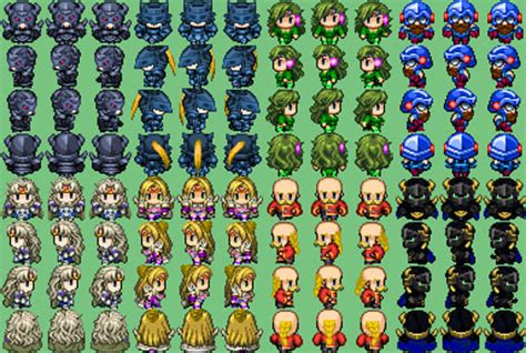 Rpg Maker Anime Sprites 496 Pixel Art Icons For Medieval Fantasy Rpg