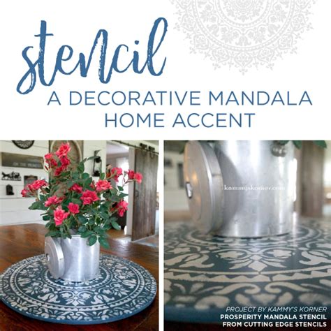 Stencil A Decorative Mandala Home Accent Stencil Stories