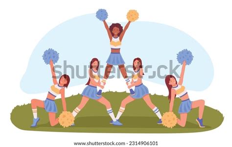 28 Immagini Foto Stock Oggetti 3d E Immagini Vettoriali Cheerleading Cartoon Stunts Shutterstock