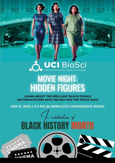 Movie Night Hidden Figures Uci Biosci Office Of Diversity Equity And Inclusion