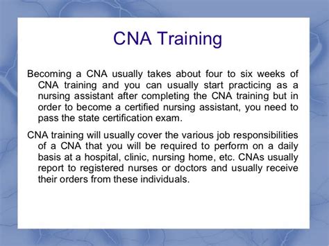 Cna Training And The Job Responsibilities Of A Cna