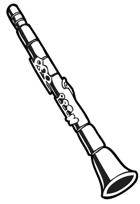 Clarinet Clipart Black And White Clarinet Black And White Transparent