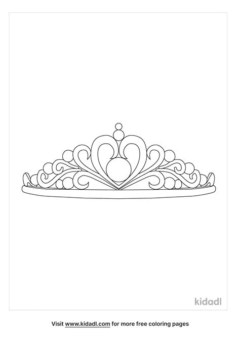 Free Princess Crown Coloring Page Coloring Page Printables Kidadl
