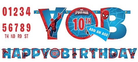 Spiderman Happy Birthday Banner | Just Party | Just Party Supplies NZ