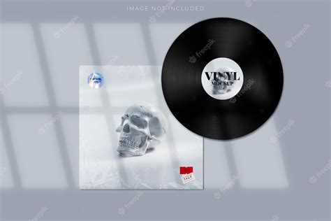 Premium Psd Blank Cd Vinyl And Cover Mockup Package Envelope Template