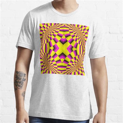 D Optical Illusion T Shirt For Sale By Azeezas Redbubble Optical