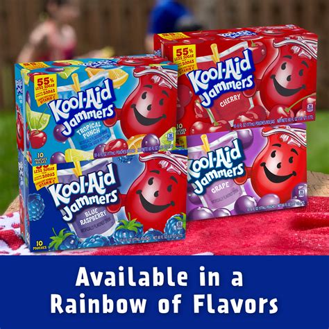 Kool Aid Jammers Blue Raspberry Artificially Flavored Soft Drink 6 Fl