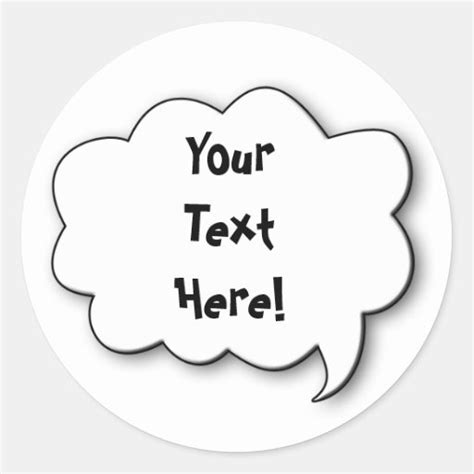Share Your Thoughts Classic Round Sticker Zazzle