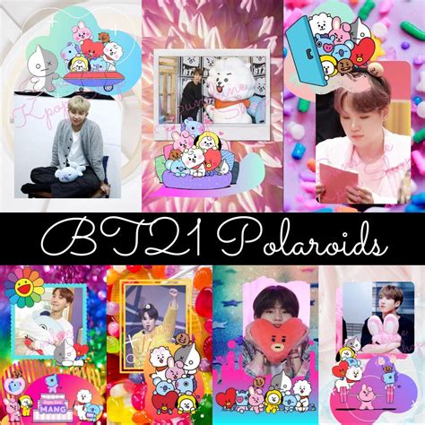 Bt21 X Pegatinas Polaroid Bts Etsy