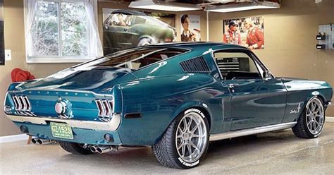 1968 Ford Mustang Fastback 331 Stroker Engine Pacific Green Metallic