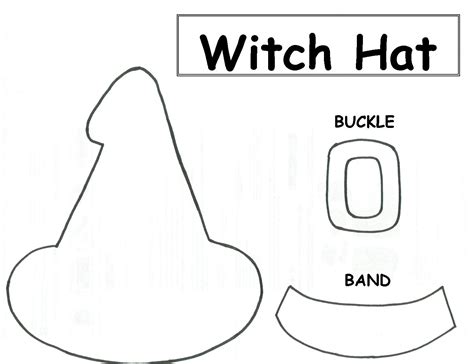 Witch Hat Cut Out Template