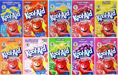 Kool Aid Drink Mix Variety Pack Of 8 Flavors 48 Packets Grocery And Gourmet Food