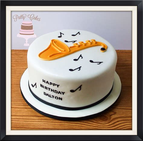 Saxophone Birthday Cake Music Cakes 21st Birthday Cakes Music Cake
