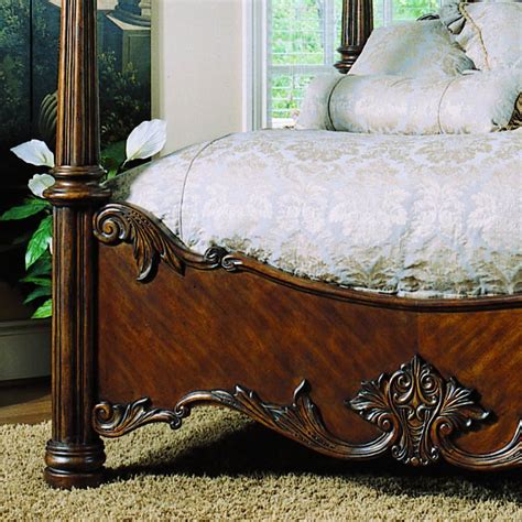 Effective decorations, countersinks, drawers will. pulaski edwardian bedroom - King post bed footboard ...
